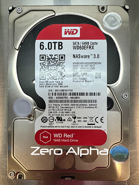 Western Digital WD60EFRX WD Red NAS Hard Drive Data Recovery